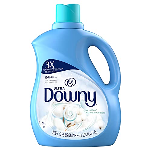 Downy Ultra Liquid Laundry Fabric Softener, Cool Cotton Scent, 120 Total Loads - $8.33 /w S&S - Amazon