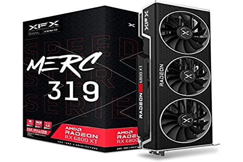 XFX Speedster MERC319 AMD Radeon RX 6800 XT CORE Gaming Graphics Card with 16GB GDDR6 HDMI 3xDP RX-68XTALFD9 - $600.92 + F/S - Amazon