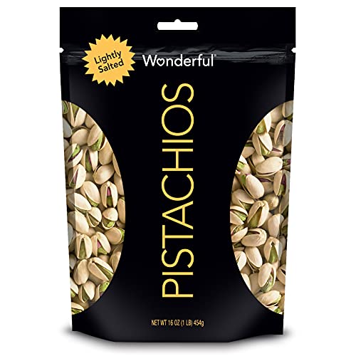 Wonderful Pistachios, In-Shell, Lightly Salted Nuts, 16 Oz - $5.68 /w S&S - Amazon
