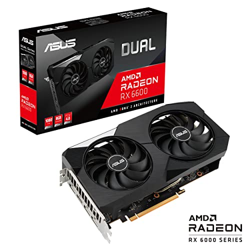 ASUS Dual AMD Radeon™ RX 6600 8GB GDDR6 Gaming Graphics Card - $259.99 + F/S - Amazon