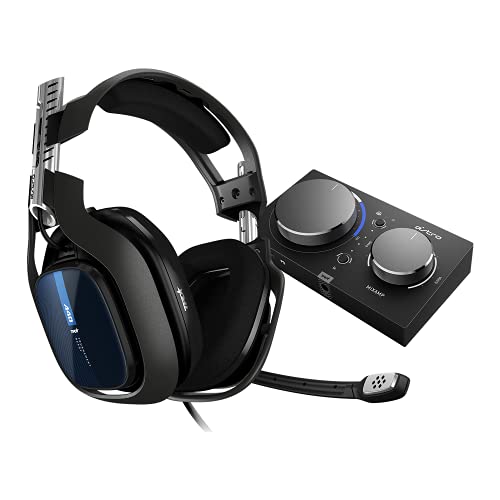 ASTRO Gaming A40 TR Wired Headset + MixAmp Pro TR with Dolby Audio for PlayStation 5, PlayStation 4, PC, Mac - Black/Blue - $179.97 + F/S - Amazon
