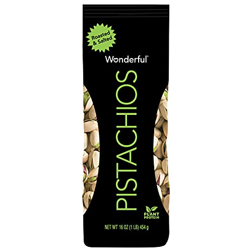 Wonderful Pistachios, In-Shell, Roasted & Salted Nuts, 16 Ounce Bag - $3.76 /w S&S - Amazon