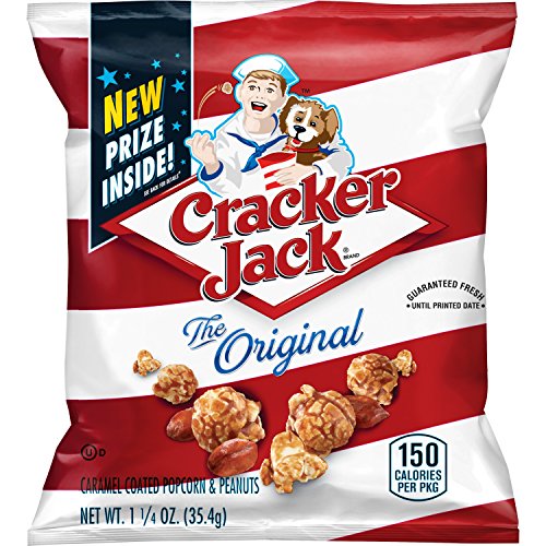 Cracker Jack Original Caramel Coated Popcorn & Peanutsm , 1.25 Ounce (Pack of 30) - $8.54 /w S&S - Amazon