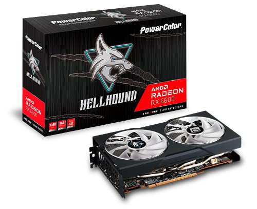 PowerColor Hellhound AMD Radeon RX 6600 Graphics Card with 8GB GDDR6 Memory - $229.99 + F/S - Amazon