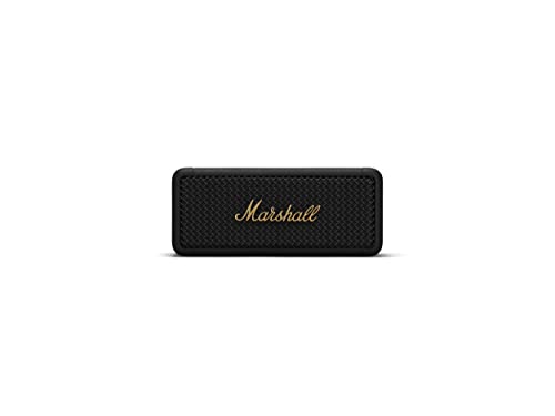 Marshall Emberton Bluetooth Portable Speaker - Black & Brass - $99.99 + F/S - Amazon