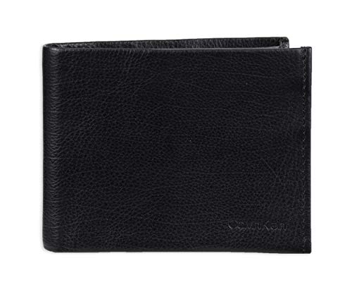 Calvin Klein Men's Leather RFID Minimalist Bifold Wallet - $19.63 - Amazon