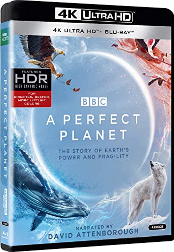 BBC Earth: Perfect Planet Narrated by David Attenborough (4K UHD + Blu-ray) - $18.99 - Amazon