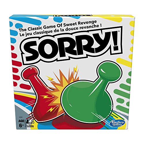 Sorry! Family Board Game by Hasbro Gaming - $4.99 - Amazon