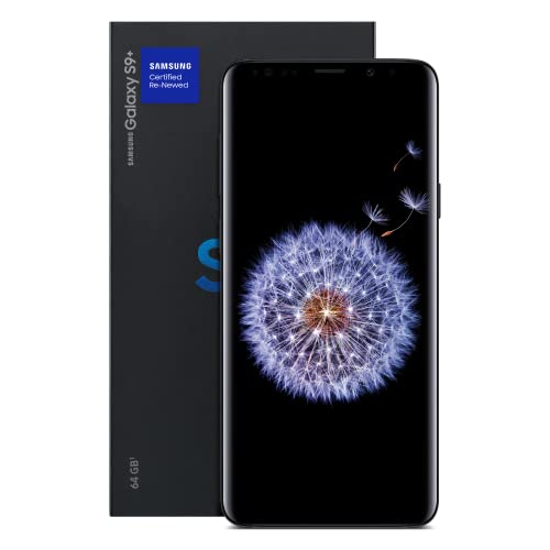 SAMSUNG Galaxy S9+, 64GB, Midnight Black - Fully Unlocked (Renewed Premium) - $139.00 + F/S - Amazon