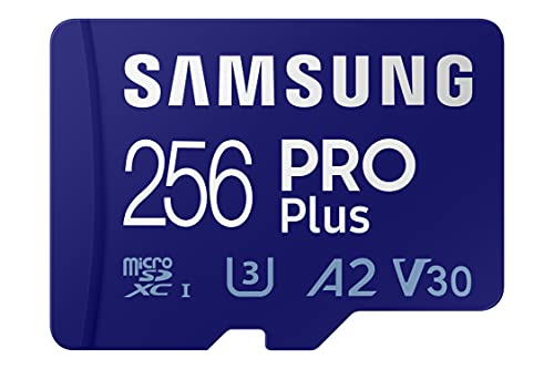 256GB Samsung Pro Plus U3 A2 V30 microSD XC Memory Card - $22.49 - Amazon