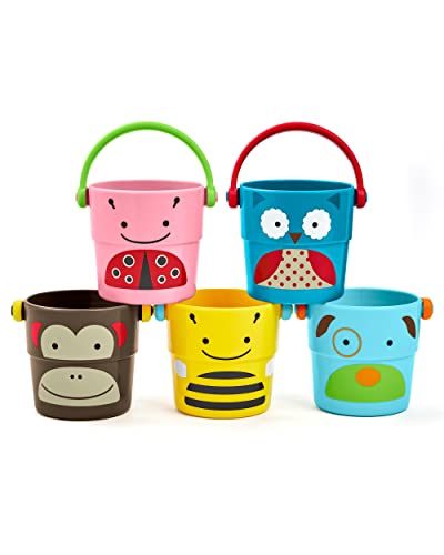 Skip Hop Baby Bath Toy, Zoo Stack & Pour Buckets - $7.49 - Amazon