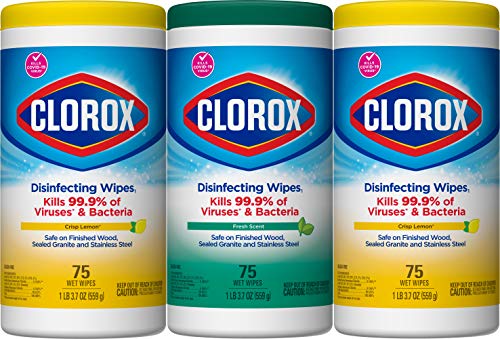 Fresh Step Clorox Disinfectant, 75 Count (Pack of 3), White, 225 - $9.09 - Amazon