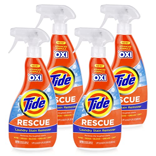 Tide Laundry Stain Remover with Oxi (21.5 Fl Oz, Pack of 4) - $18.53 /w S&S - Amazon