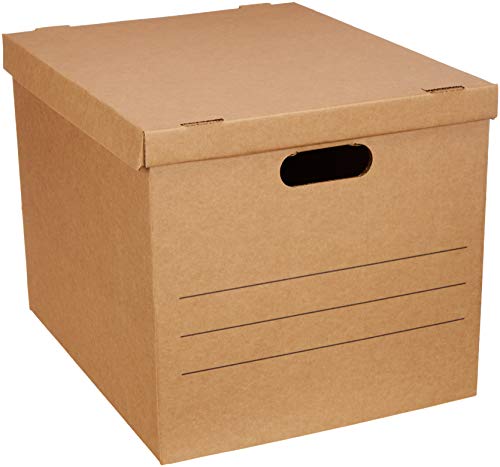 Amazon Basics Medium Moving Boxes with Lid and Handles, 19 x 14.5 x 15.5 inches, 10-Pack - $28.15 /w S&S + F/S - Amazon
