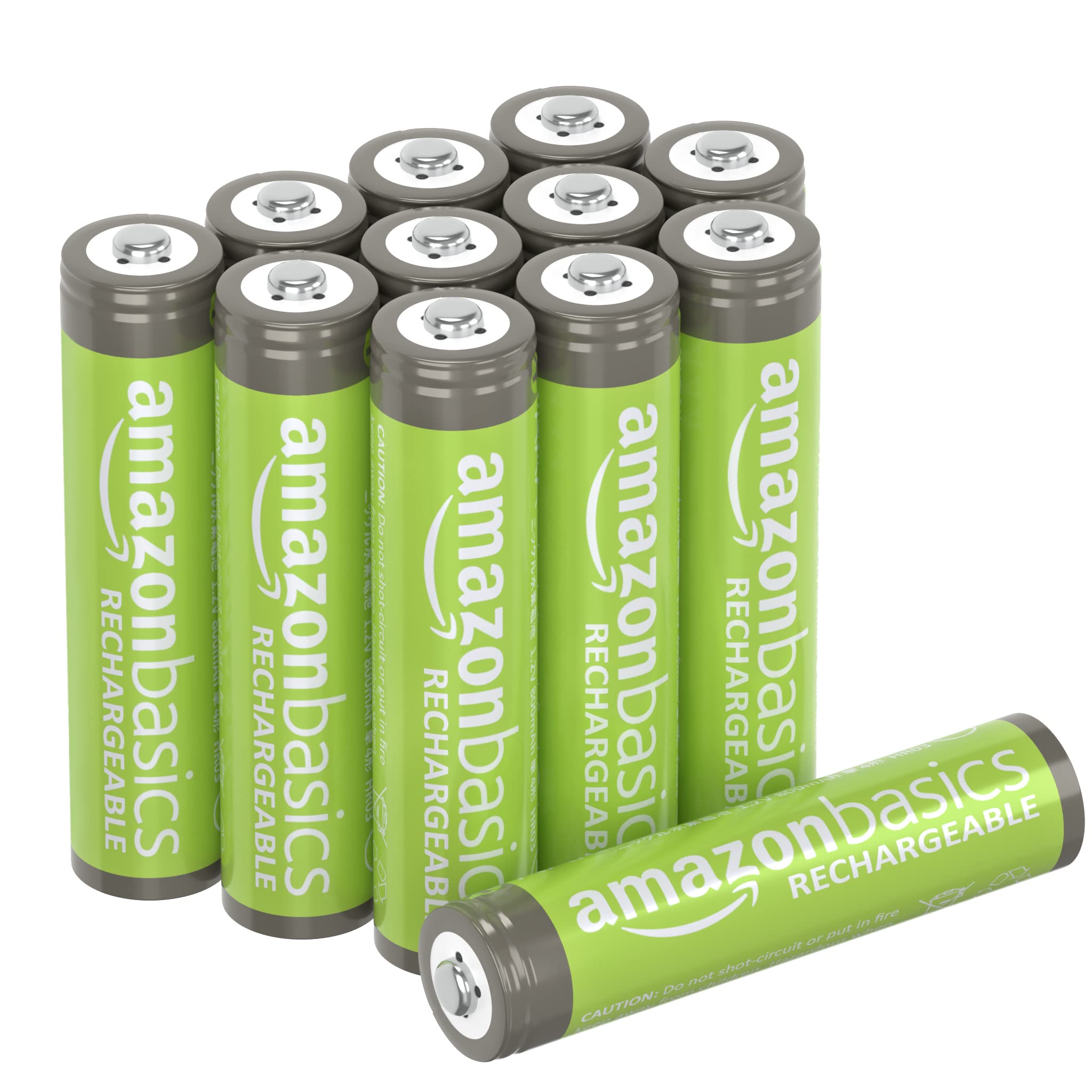 Amazon Basics 12-Pack AAA Performance 800 mAh Rechargeable Batteries - $9.33 /w S&S - Amazon