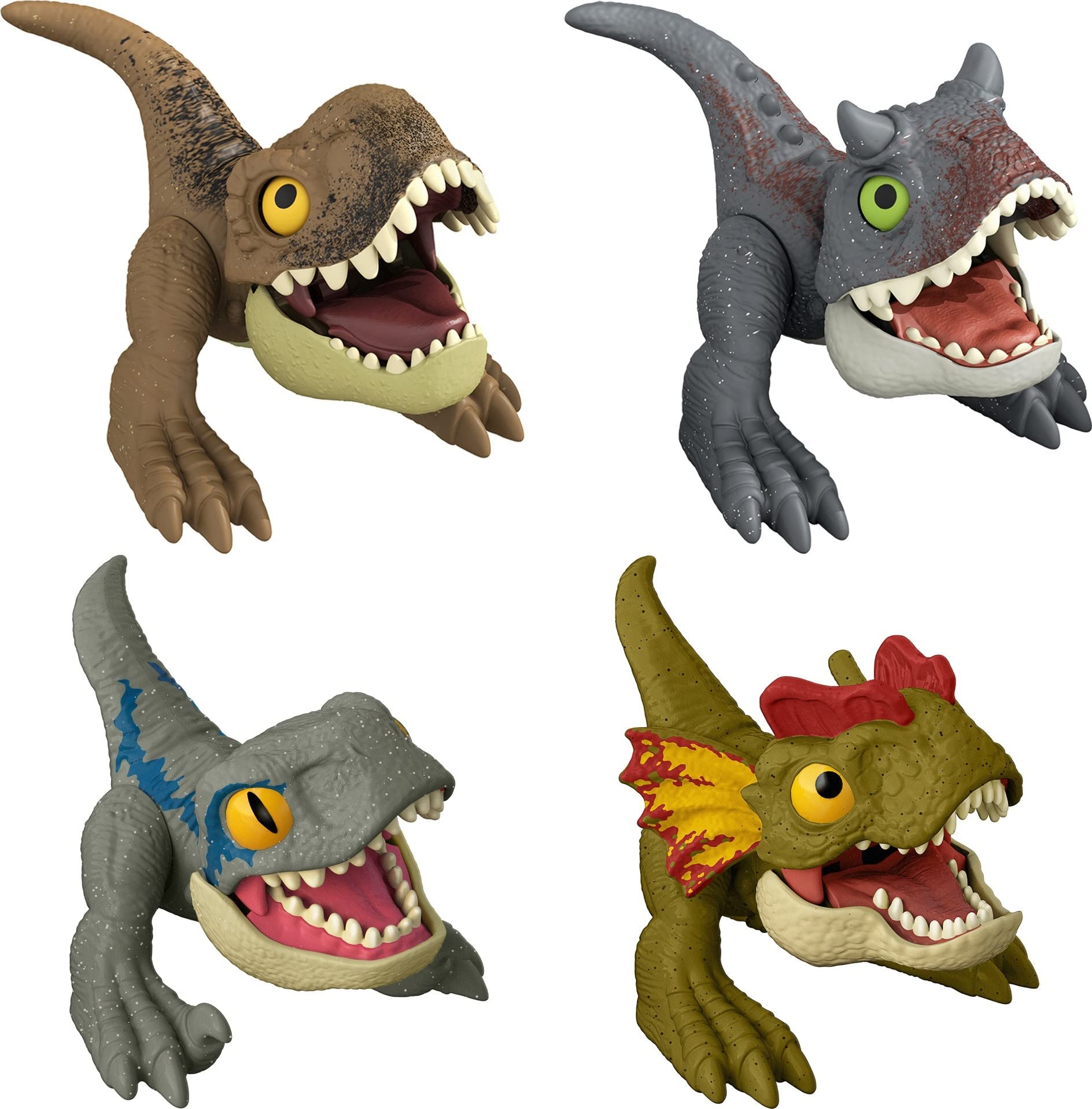 Jurassic World Dominion Uncaged Wild Pop Ups Dinosaur Toys, 4 Pack Collectible Figures - $10.31 - Amazon