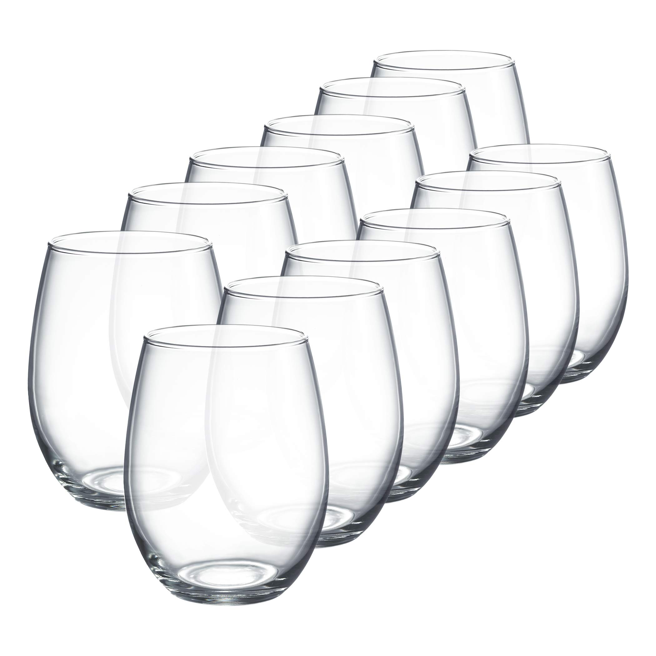 Luminarc Perfection Stemless Wine Glass (Set of 12), 15 oz, Clear - N0056 - $15.98 - Amazon