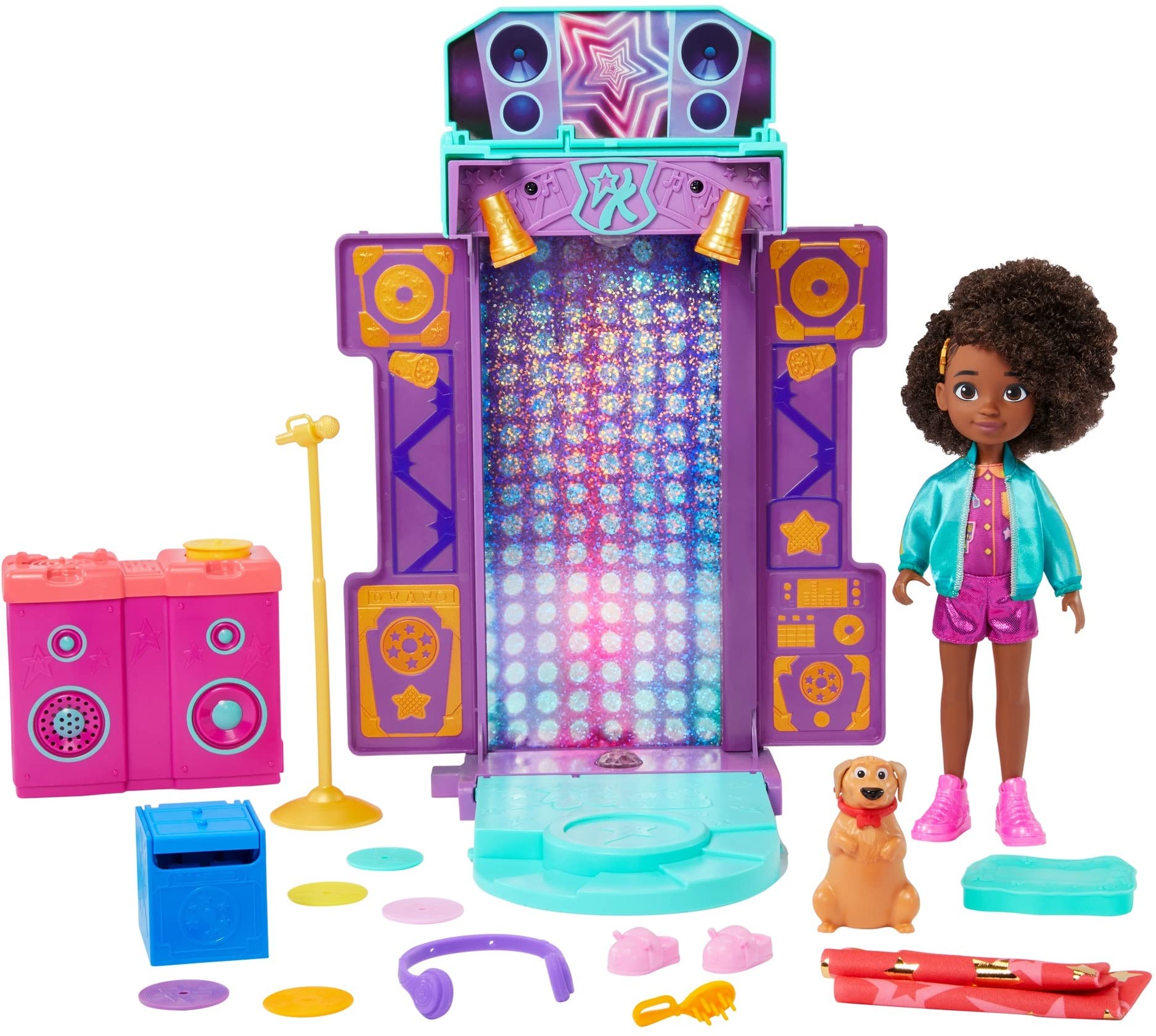 Karma's World Toy Playset with Doll & Accessories, Musical Star Stage with Lights & Sounds - $10.44 - Amazon