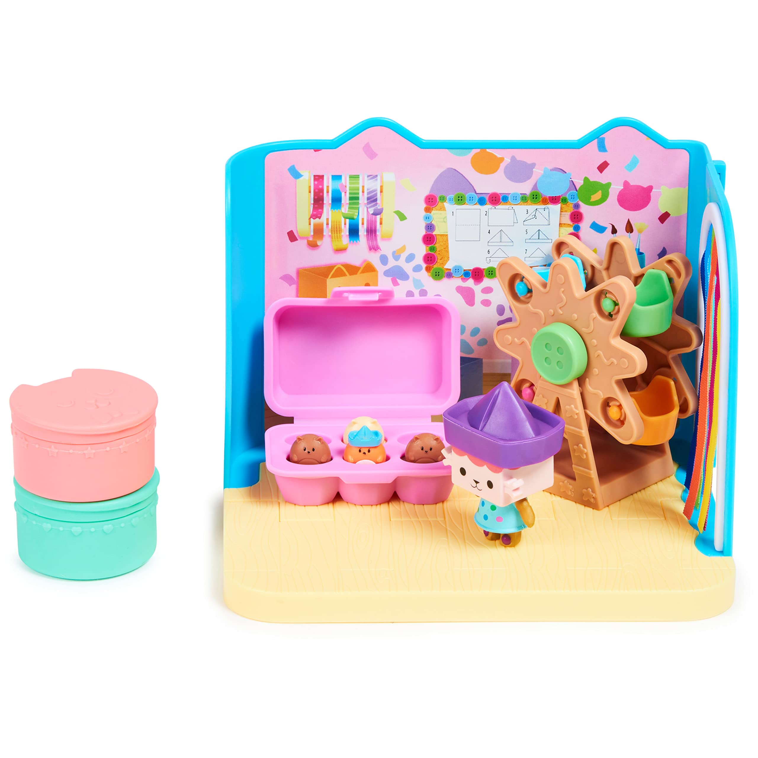$5.00: Gabby's Dollhouse, Baby Box Cat Craft-A-Riffic Room with Exclusive Figure