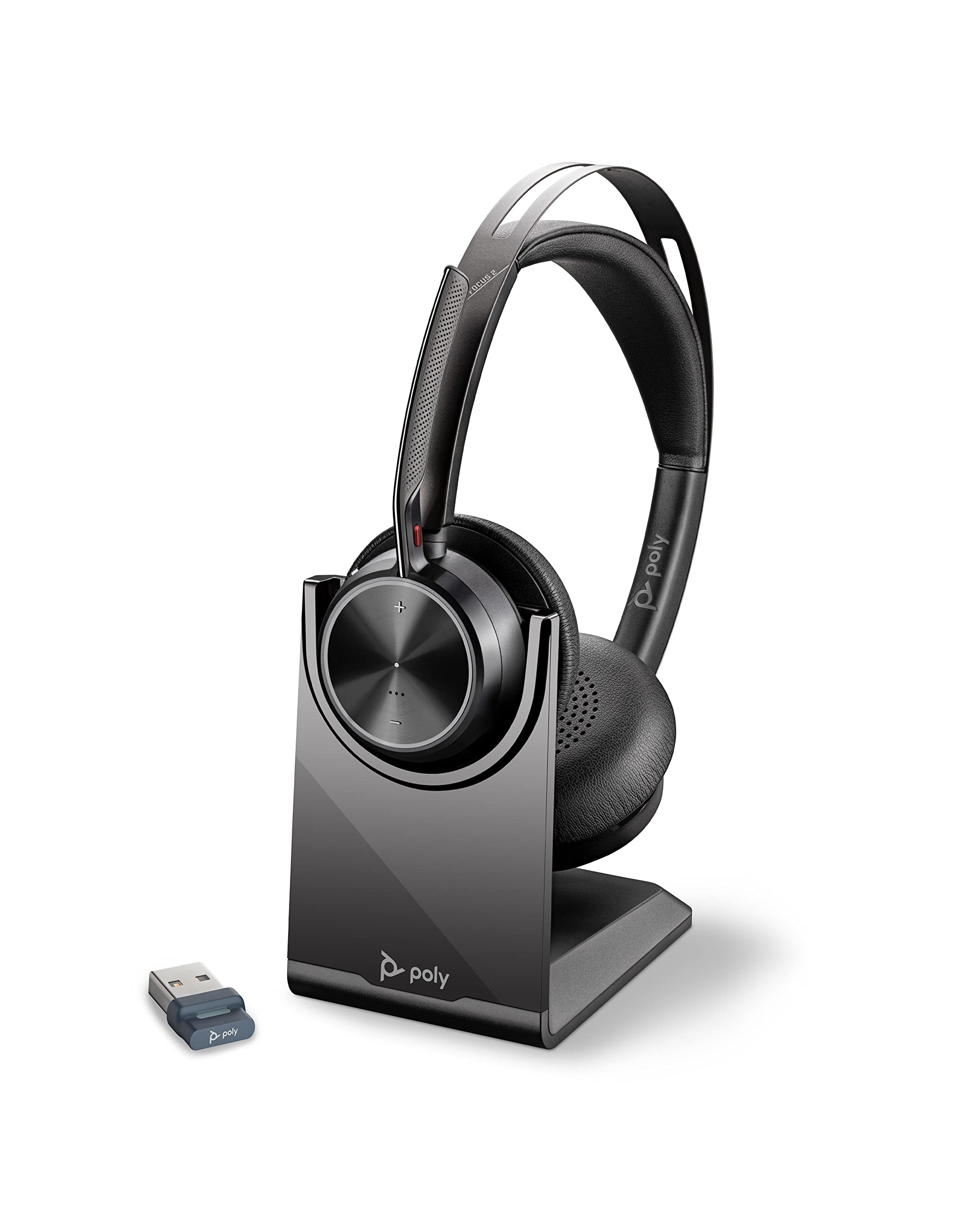$105.51: Poly Voyager Focus 2 UC Wireless Headset with Microphone & Charge Stand (Plantronics)