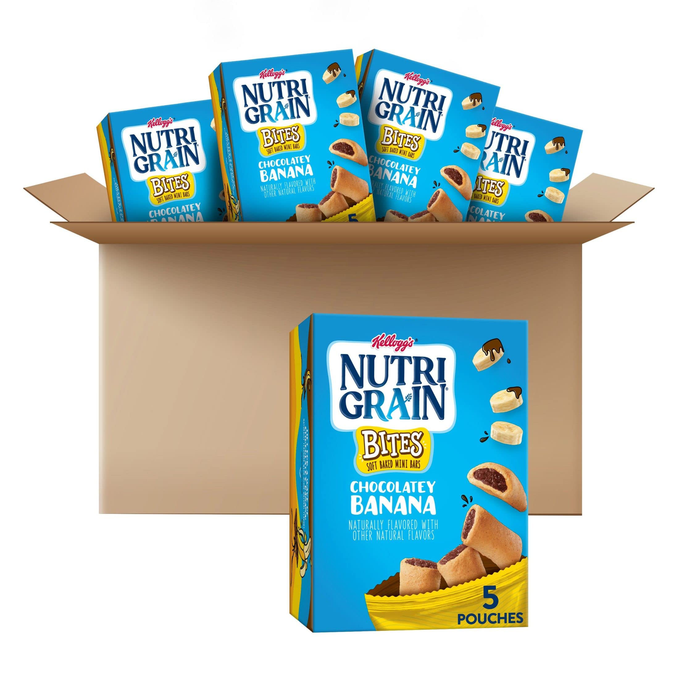 $12.28 /w S&S: Nutri-Grain Bites Mini Breakfast Bars (5 Boxes, 25 Pouches)