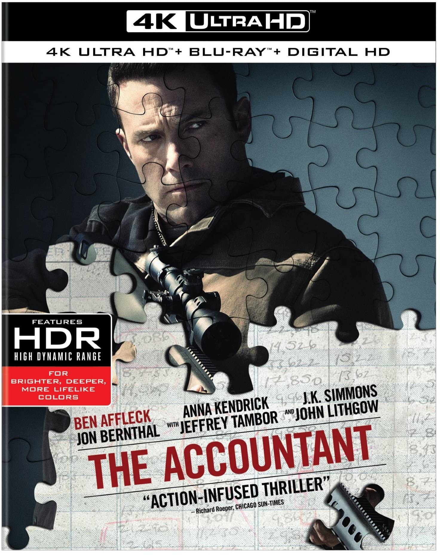 $9.99: The Accountant (4K UHD + Blu-ray + Digital) on Amazon