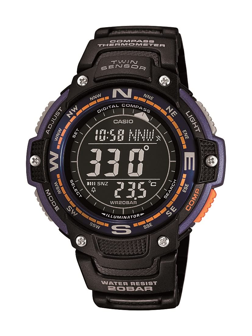 $28.13: Casio Men's SGW-100-2BCF Twin Sensor Digital Display Watch (Black)