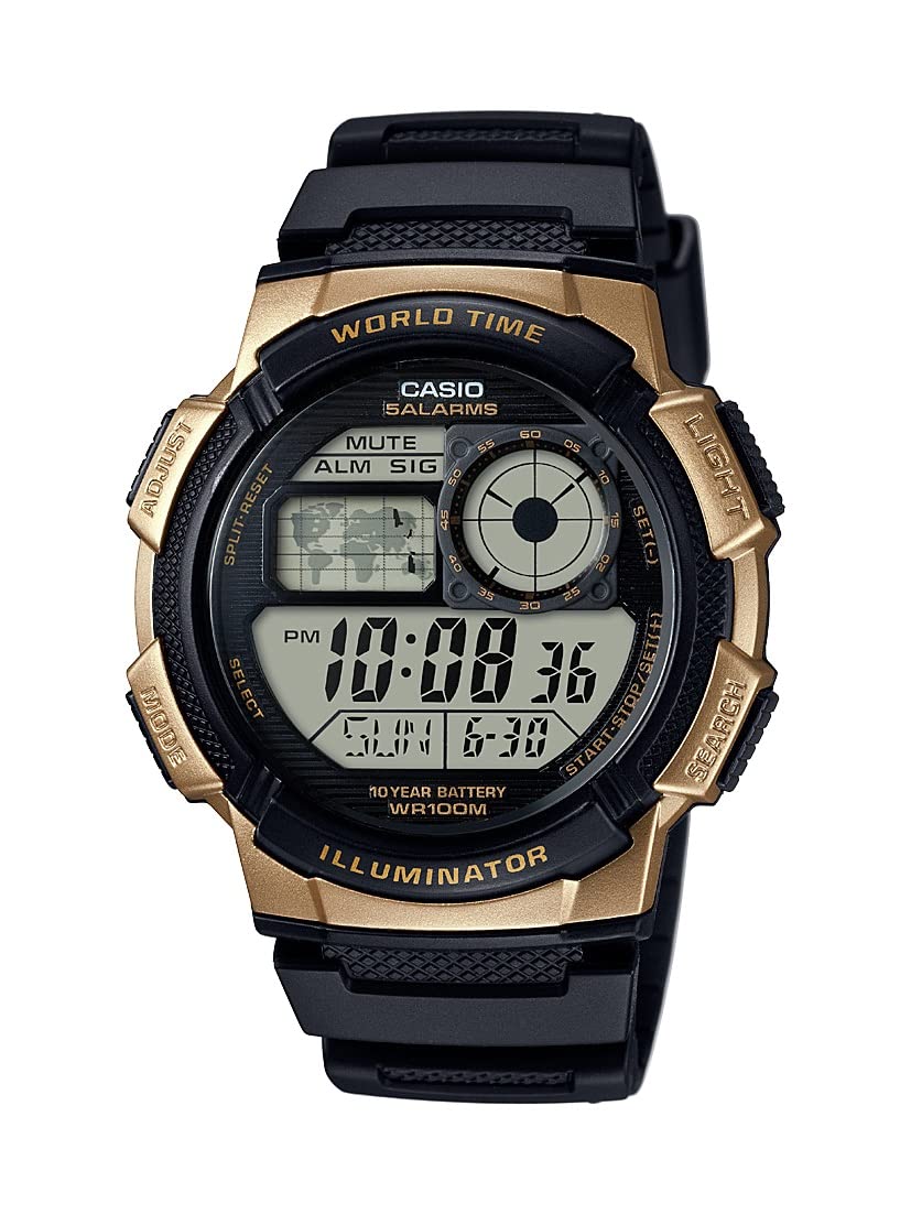 $12.74: Casio Illuminator Men's Watch (Black)