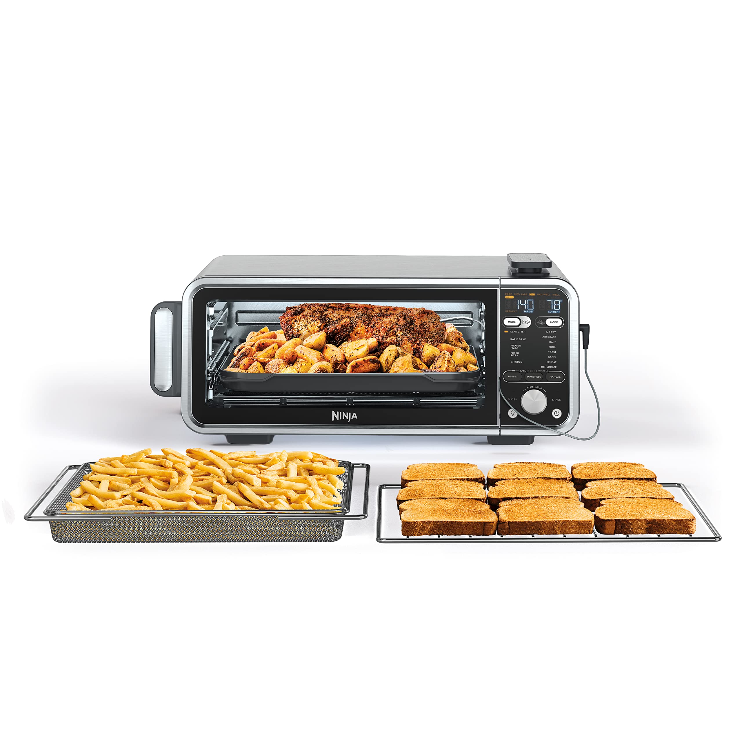 $169.99: Ninja SP351 Foodi Smart 13-in-1 Dual Heat Air Fry Countertop Oven