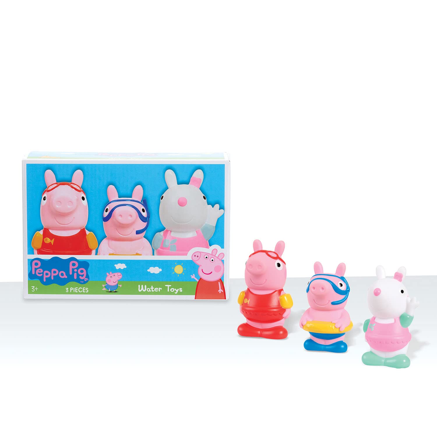 $3.99 (Prime Members): Peppa Pig Bath Toys 3-piece Set, Kids Toys for Ages 3 Up, Amazon Exclusive