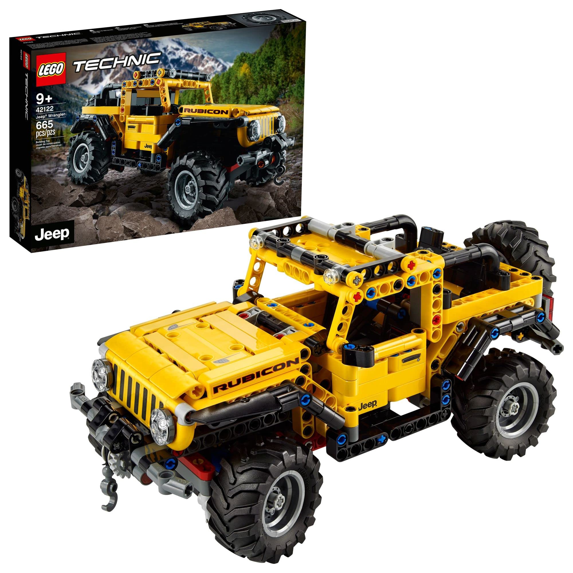 $37.99: LEGO Technic Jeep Wrangler 4x4 Toy Car 42122