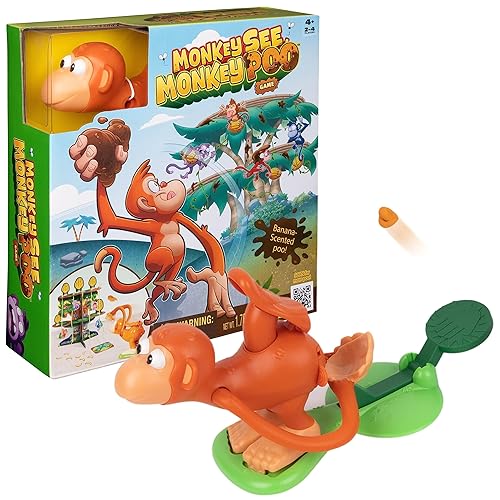 $7.49: Monkey See Monkey Poo Game for Kids with Banana-Scented Fake Poop