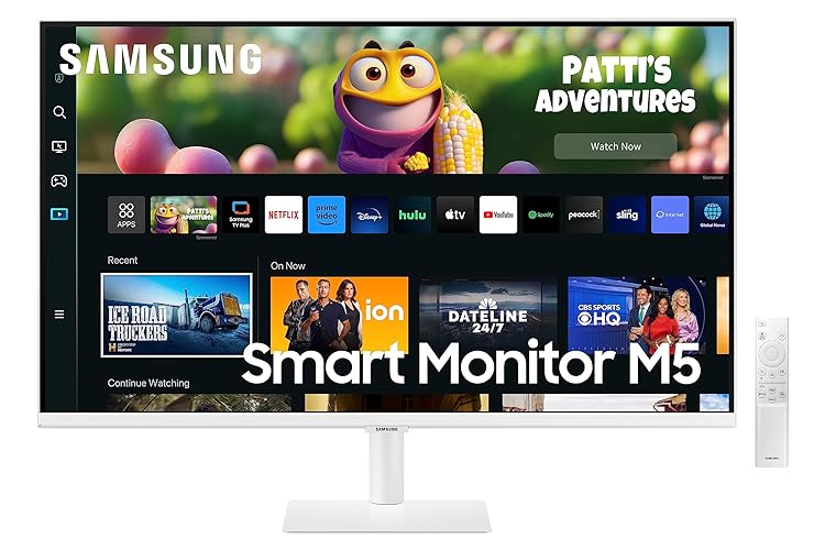 $219.99: SAMSUNG 32" M50C Series FHD Smart Monitor w/Streaming-TV, 4ms, 60Hz, HDMI, HDR10, LS32CM501ENXZA, White