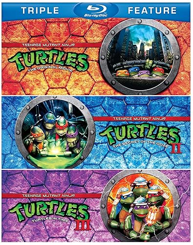 $11.99: Teenage Mutant Ninja Turtles Triple Feature: TMNT Movies I, II & III (Blu-ray)