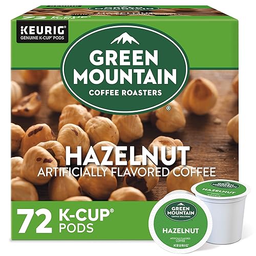 $21.37 /w S&S: Green Mountain Coffee Roasters Hazelnut Keurig Single-Serve K-Cup pods, Light Roast Coffee, 72 Count