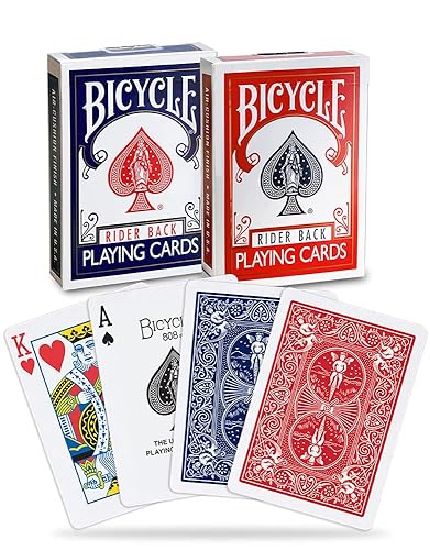 $6.75: 4-Count Bicycle Standard Rider Back Playing Card Decks (2 Red, 2 Blue)