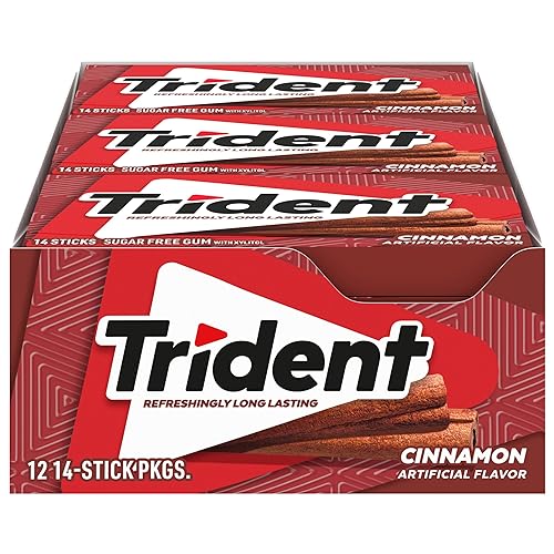 $8.23 /w S&S: 12-Pack 14-Count Trident Sugar Free Gum (Cinnamon)
