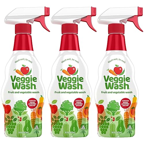 $4.97: 3-Pack 16oz. Veggie Wash Fruit and Vegetable, Produce Wash and Cleaner