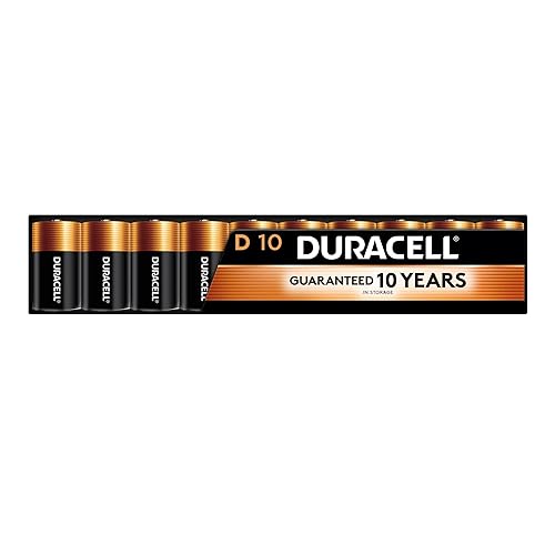10Count Duracell Coppertop D Alkaline Batteries
