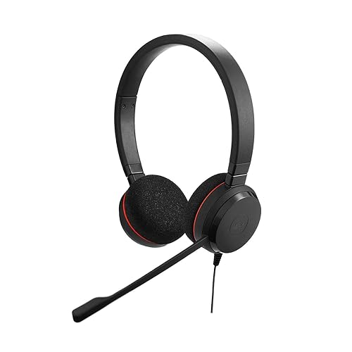 $36.60: Jabra Evolve 20 UC Wired Headset, Stereo Professional Telephone Headphones