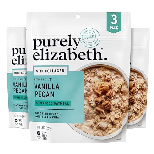 $11.04 /w S&S: Purely Elizabeth Collagen Oatmeal, Vanilla Pecan (3ct, 8oz Bags)
