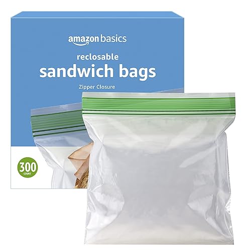 $5.82 /w S&S: 300-Count Amazon Basics Sandwich Storage Bags