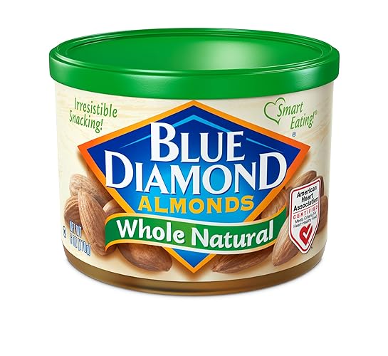 $4.84 /w S&S: 2x Blue Diamond Almonds, Raw Whole Natural, 6 Ounce (or 4 for $8.14)