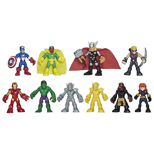 $11.13: Marvel Playskool Heroes Super Hero Adventures Ultimate Set, 10 Collectible 2.5-Inch Action Figures (Amazon Exclusive)