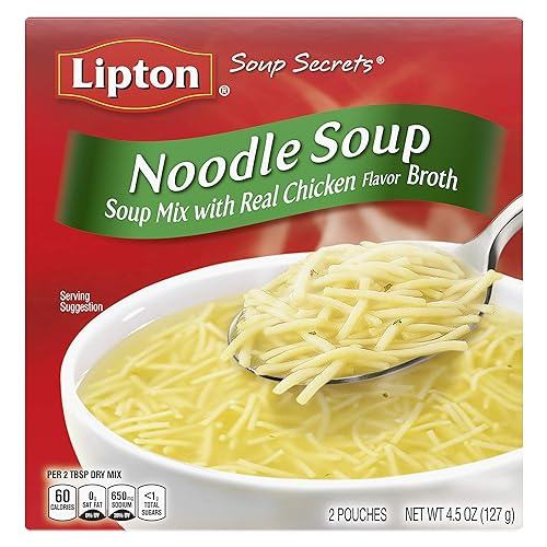 $10.20 /w S&S: 12-Pack 4.5-oz Lipton Soup Secrets Instant Soup Mix (Noodle Soup)