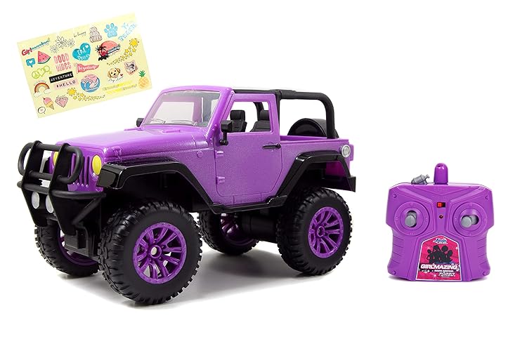 $9.97: Jada Toys Girlmazing Jeep Wrangler Radio Control Vehicle (Purple)