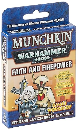 $13.99: Steve Jackson Games Munchkin Warhammer 40,000: Faith and Firepower Card Game (Expansion)