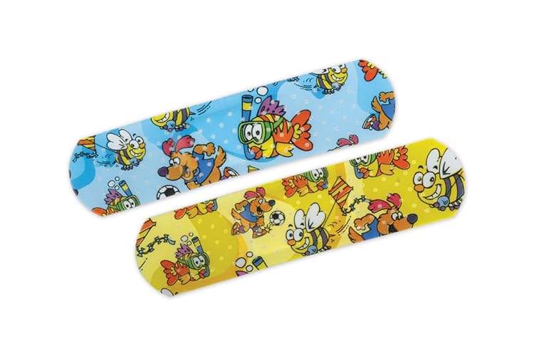 $23.63: Curad NON256130 Medtoons Adhesive Bandages, 3/4" x 3", Cartoon (Pack of 1200)