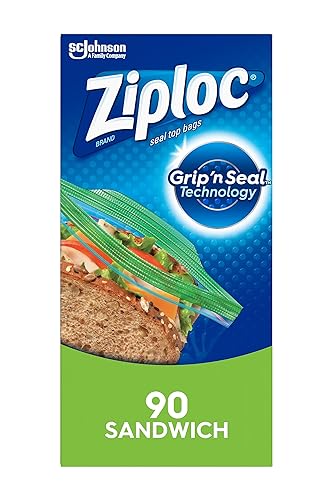 $3.22 /w S&S: 90-Count Ziploc Sandwich & Snack Bags