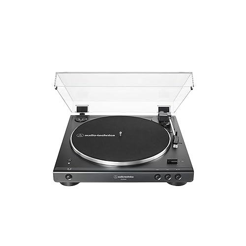 $149.00: Audio-Technica AT-LP60XBT-BK Fully Automatic Bluetooth Belt-Drive Stereo Turntable